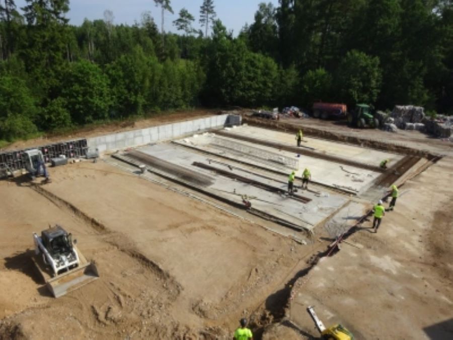 Tukuma novada poligonā “Janvāri” notiek būvdarbi jaunu iekārtu uzstādīšanai