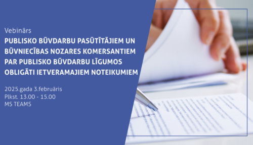 Rīko vebināru par publisko būvdarbu līgumos obligāti ietveramajiem noteikumiem