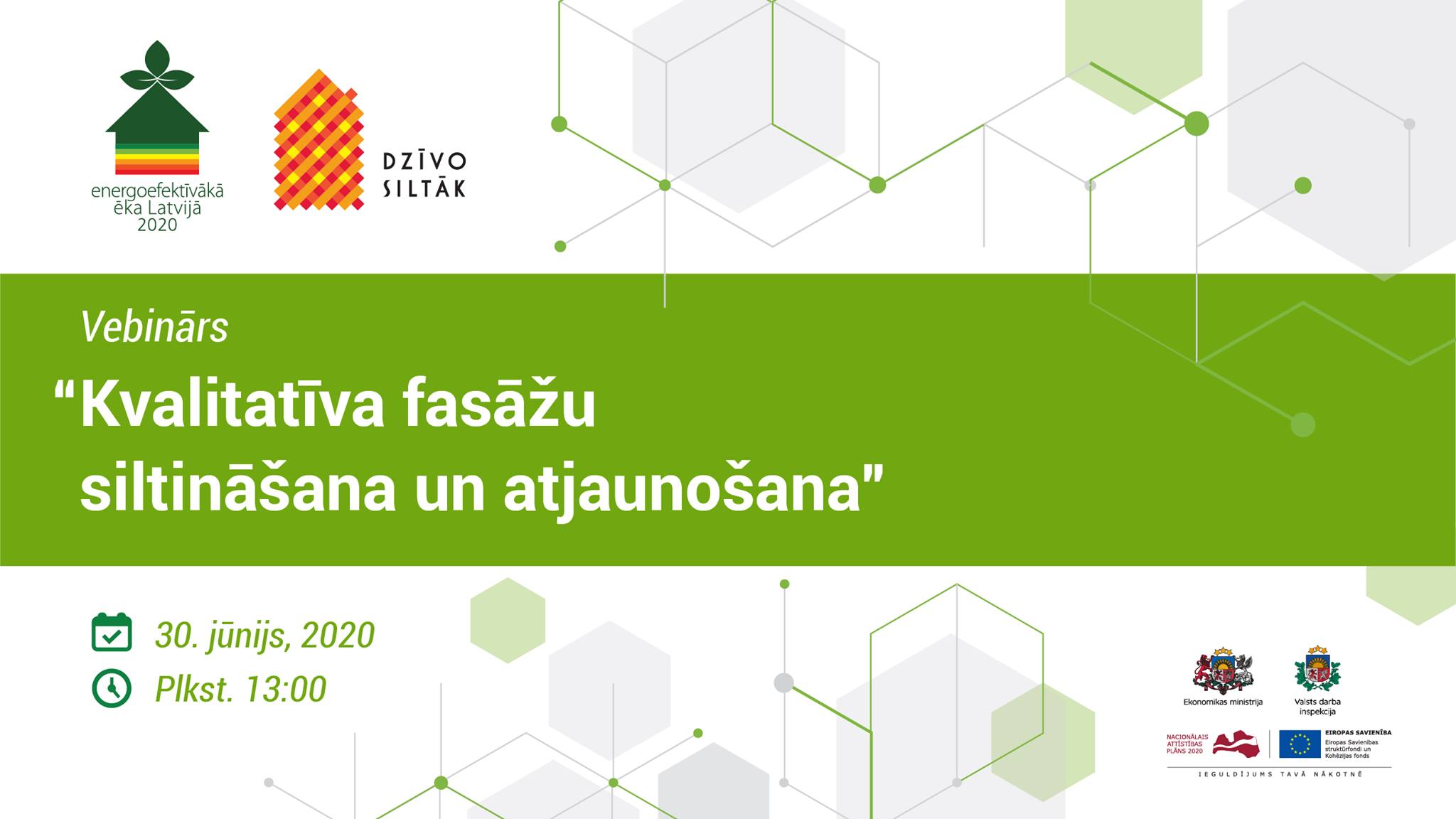 Aicina piedalīties vebinārā “Kvalitatīva fasāžu siltināšana un atjaunošana”