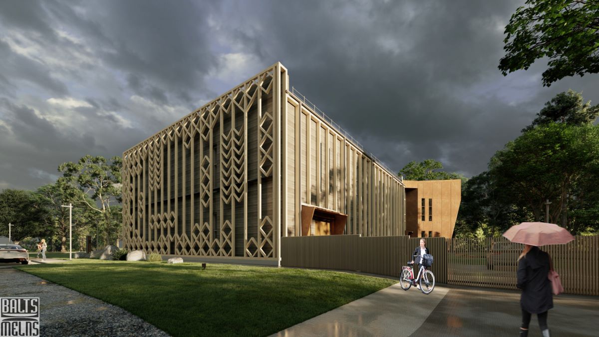 Turpinās Ventspils Piejūras brīvdabas muzeja ēkas būvniecību