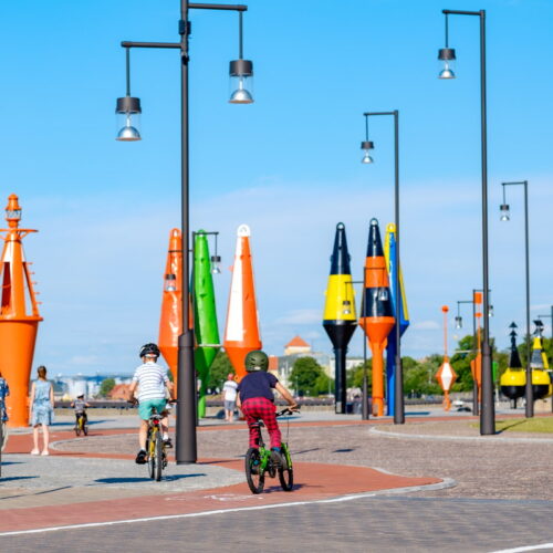 Ventspilī Ostas ielas promenādes posmā uzstādīs portālceltni