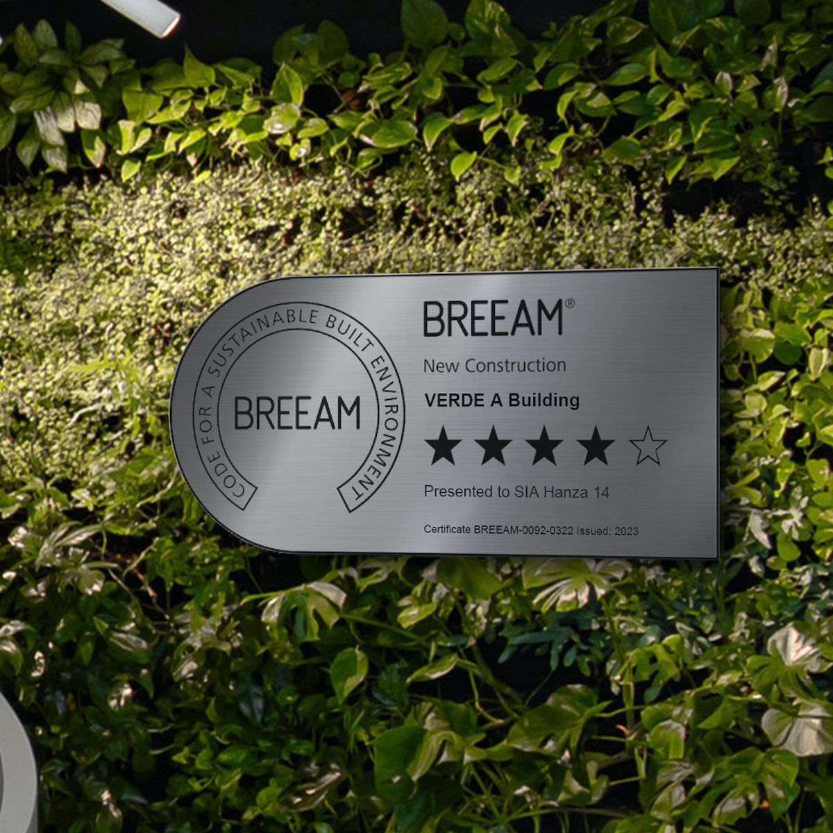Piešķirts BREEAM “Excellent” līmenis biroju kompleksam “Verde”