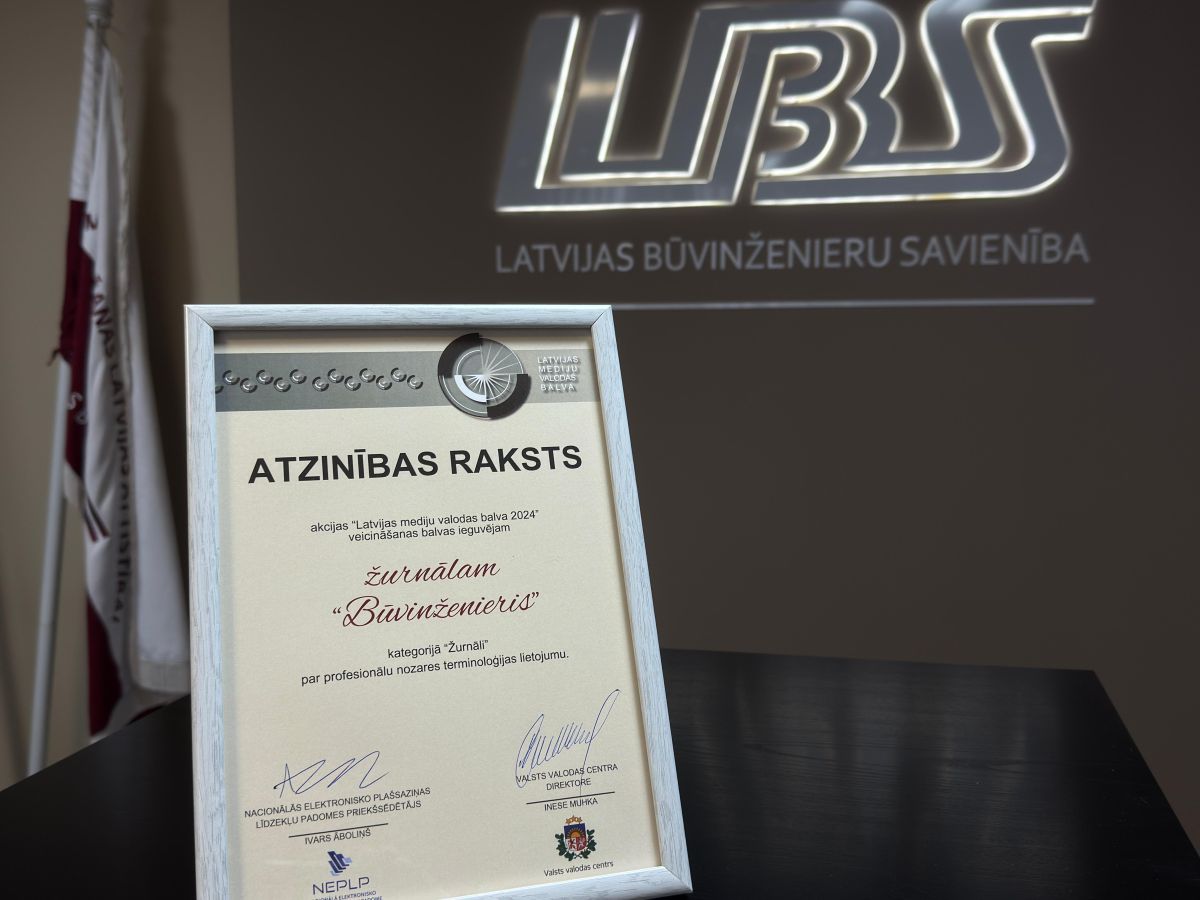 “Būvinženieris” atkal starp Latvijas mediju valodas balvas laureātiem!