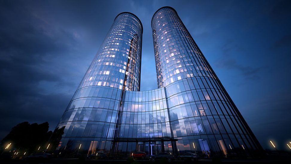 “Zunda Towers” attīstītāji iecerējuši būvēt trešo biroju augstceltni