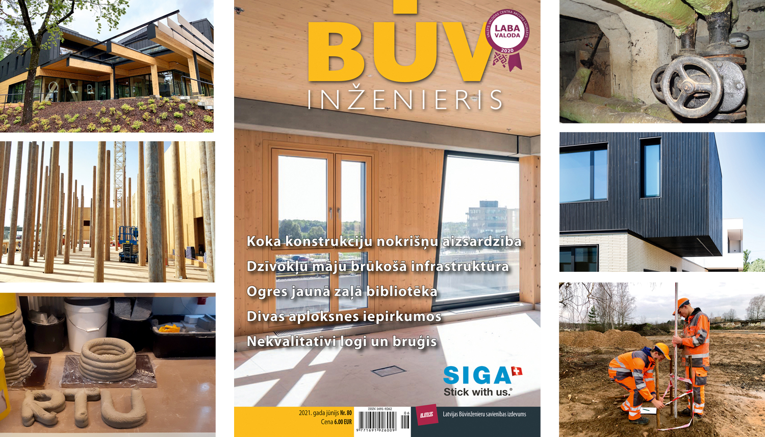 Jūnija “Būvinženierī” – Ogres bibliotēka, brūkošā māju asinsrite, 3D betona printeris RTU