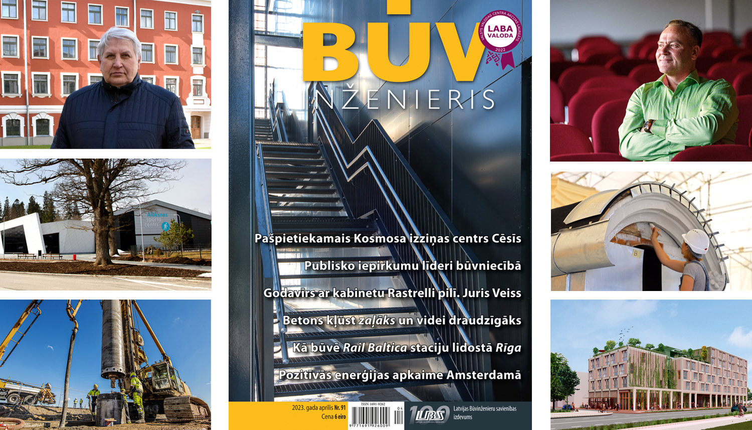 Jaunajā “Būvinženierī” – publiskie iepirkumi būvniecībā, kosmiska būve Cēsīs un Rundāles titāncinka jumts