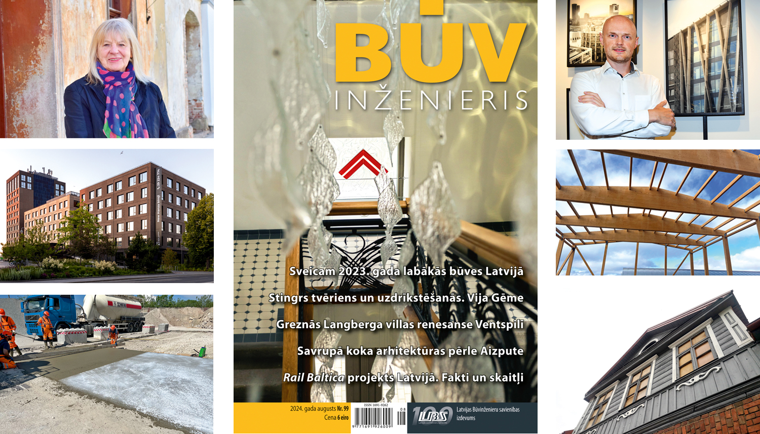 Jaunajā “Būvinženierī” – Latvijas būvnieki ir pieredzējušākie Baltijā, 2023.gada labākās būves Latvijā, sīki un detalizēti par “Rail Baltica” projekta gaitu