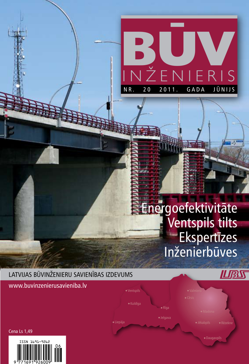 “Būvinženieris” 2011. gada jūnija numurs (Nr. 20)