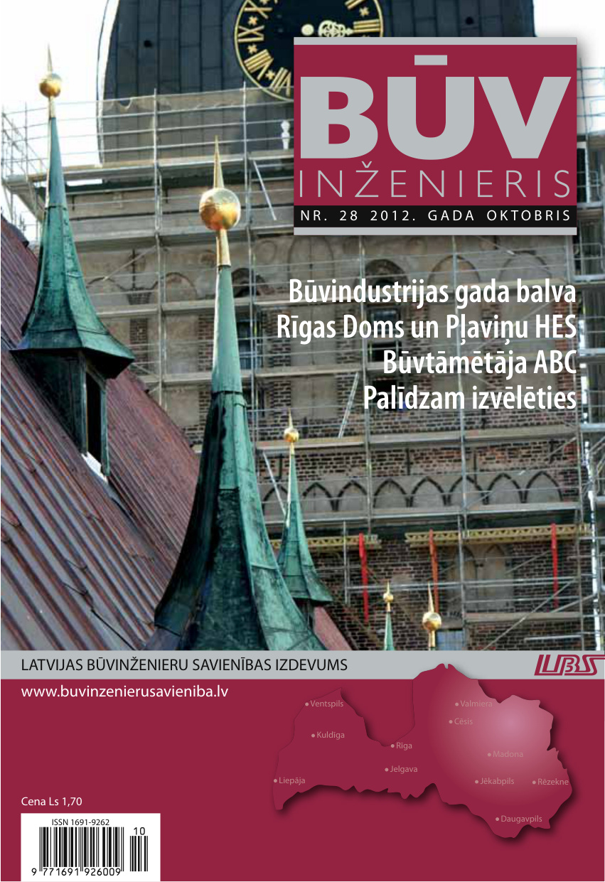 “Būvinženieris” 2012. gada oktobra numurs (Nr. 28)