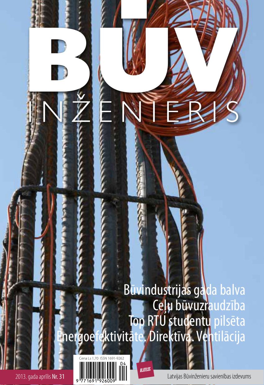 “Būvinženieris” 2013. gada aprīļa numurs (Nr. 31)
