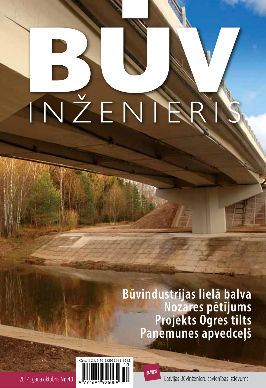 “Būvinženieris” 2014. gada oktobra numurs (Nr. 40)