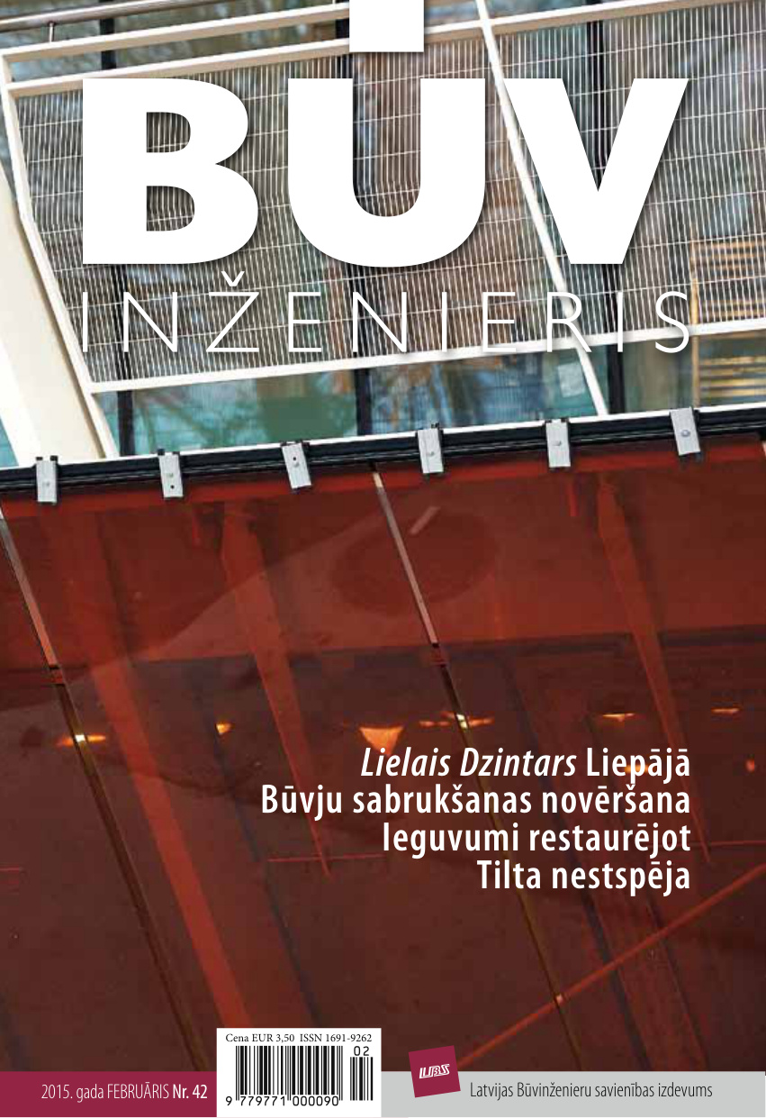 “Būvinženieris” 2015. gada februāra numurs (Nr. 42)