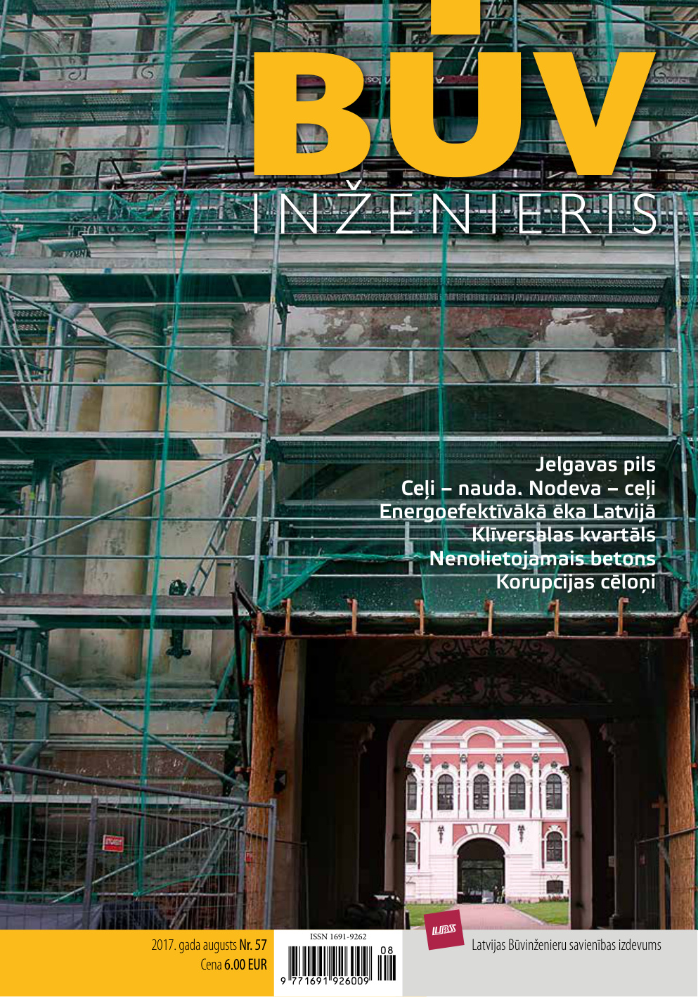 “Būvinženieris” 2017. gada augusta numurs (Nr. 57)