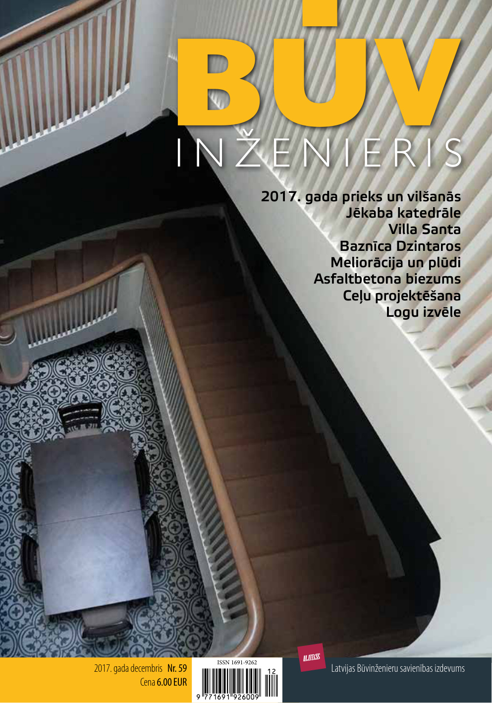 “Būvinženieris” 2017. gada decembra numurs (Nr. 59)