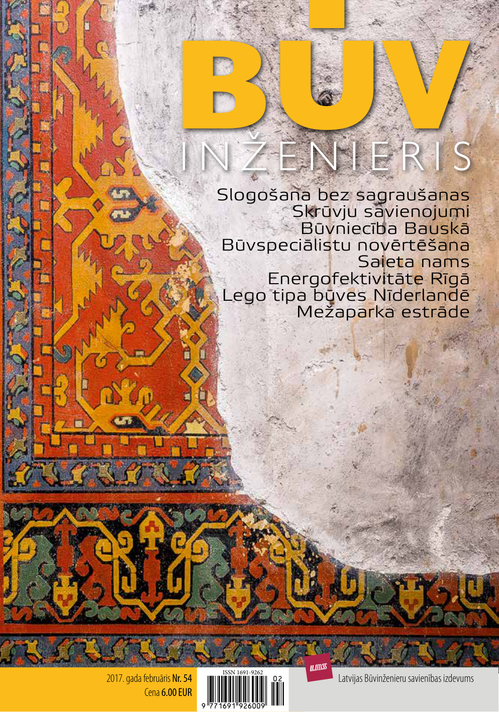 “Būvinženieris” 2017. gada februāra numurs (Nr. 54)