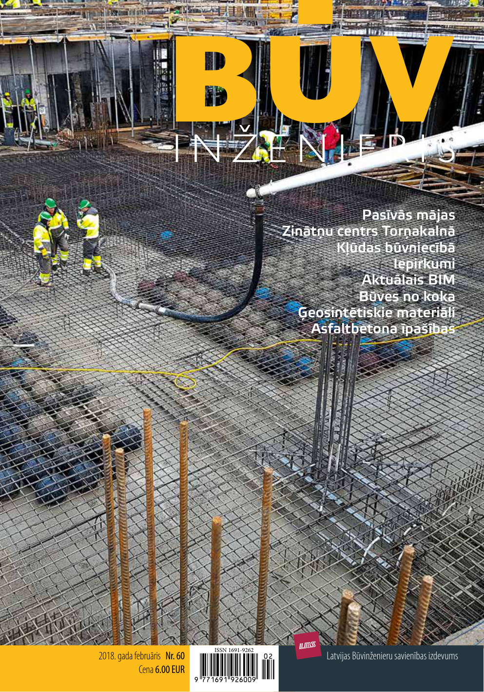 “Būvinženieris” 2018. gada februāra numurs (Nr. 60)