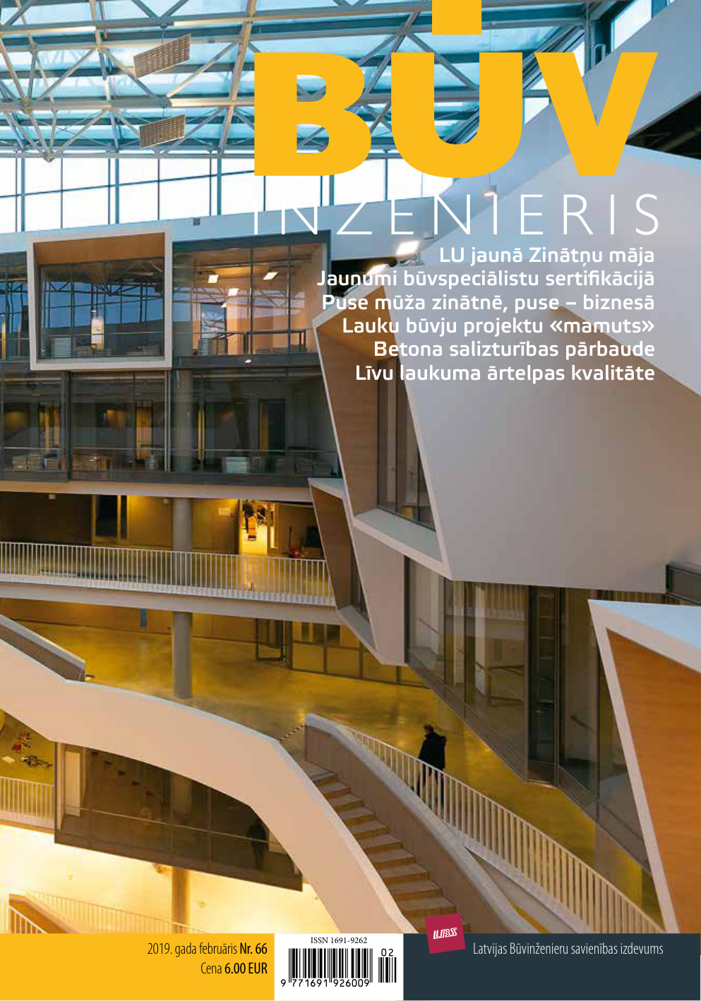 “Būvinženieris” 2019. gada februāra numurs (Nr. 66)
