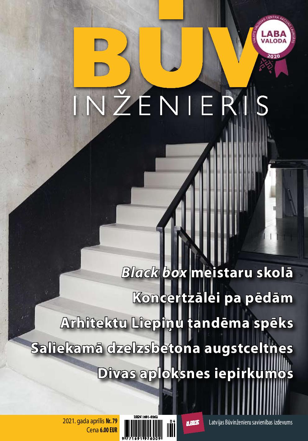 “Būvinženieris” 2021. gada aprīļa numurs (Nr. 79)