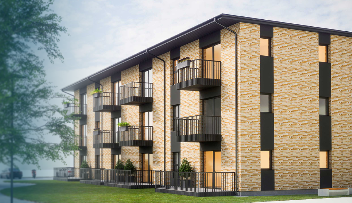 Liepājā top jauns, energoefektīvs daudzdzīvokļu nams