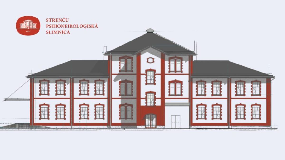 Plāno Strenču psihoneiroloģiskās slimnīcas ēkas pārbūvi