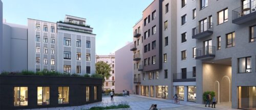 Pašā Rīgas centrā vienlaikus top piecas jaunas ēkas