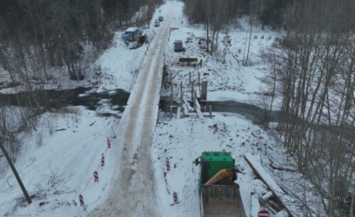 Limbažu novadā sākti pārbūves darbi tiltam pār Svētupi