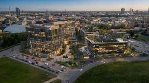 Biznesa kvartāla “Verde” nākamās ēkas būvniecība norit atbilstoši grafikam