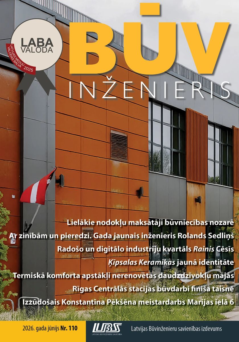 "Būvinženieris" 2026. gada jūnija numurs (Nr. 110)