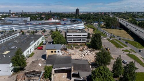 “Lidl” sāk vairāku ēku demontāžas darbus Torņakalnā