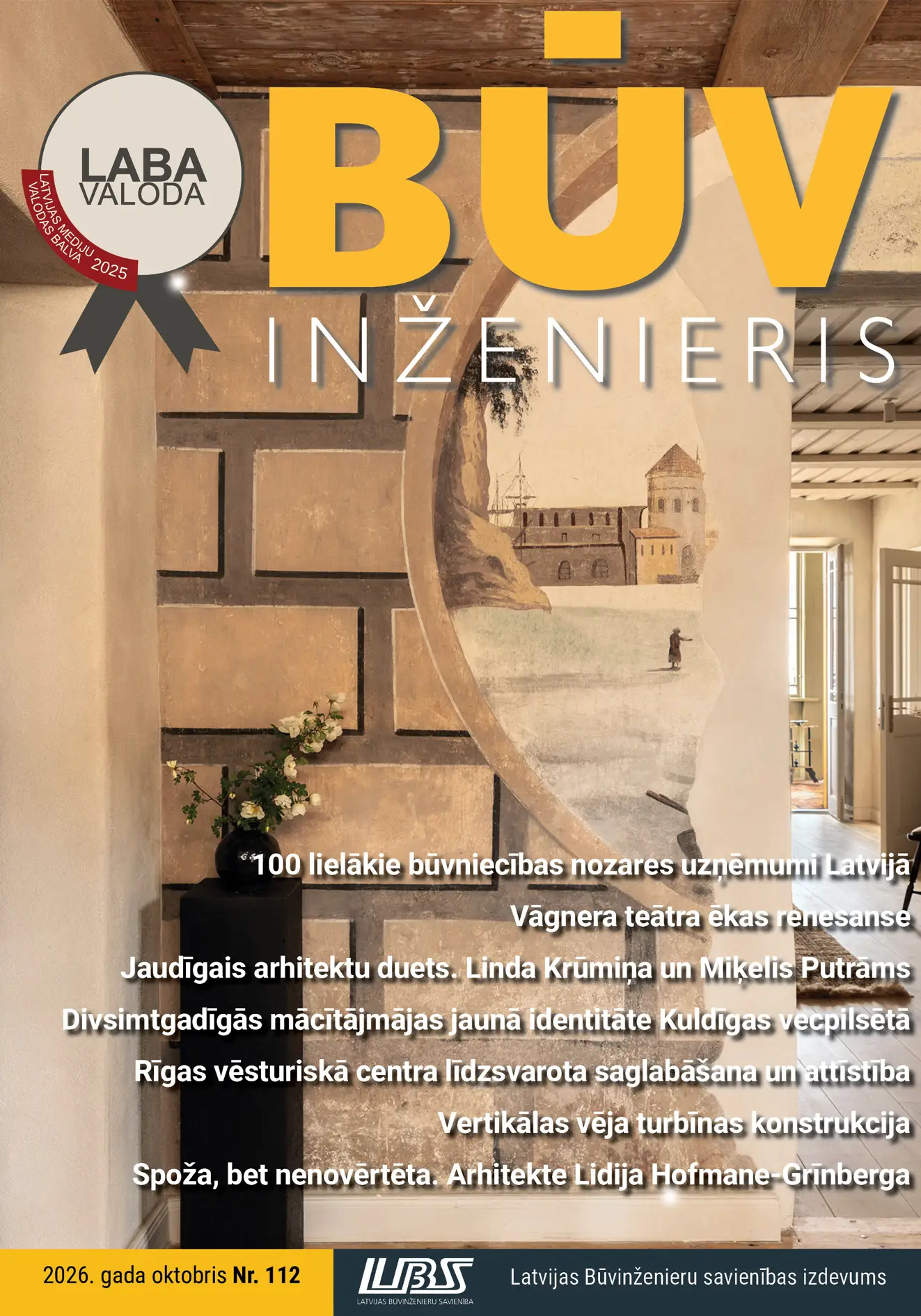 "Būvinženieris" 2026. gada oktobra numurs (Nr. 112)