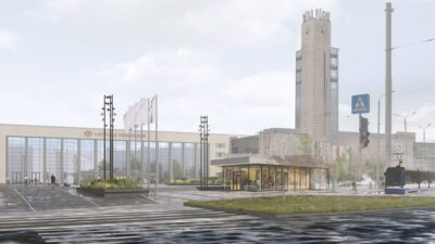 Konkursā otro vietu ieguva meta piedāvājums ar devīzi “Rīgas slāņi”, ko izstrādājis arhitektu birojs SIA “Arplan”. Publicitātes foto
